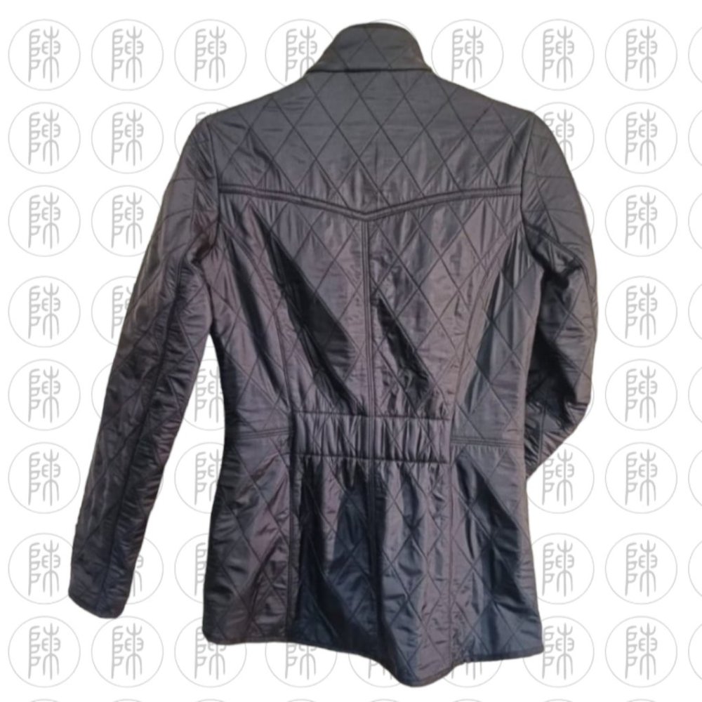 Barbour Black Quilted Jacket Size 8 - Picture 2 of 4